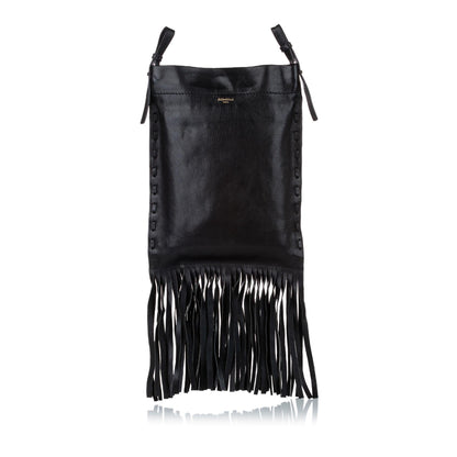 Saint Laurent Fringe Leather Crossbody Bag (SHG-29535