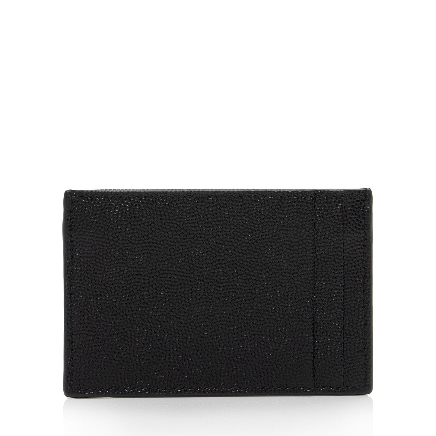 Saint Laurent Grain De Poudre Embossed Leather Uptown Card Case cCTA04