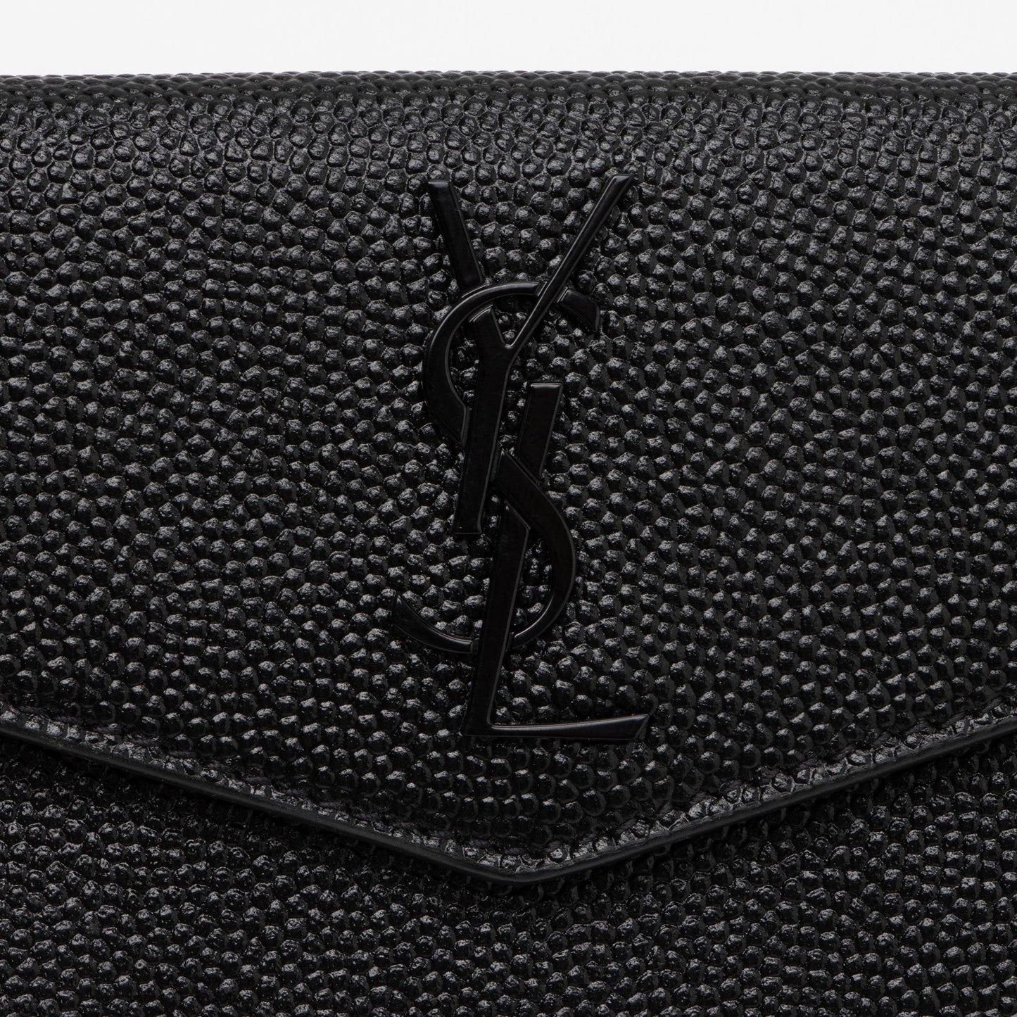 Saint Laurent Grain De Poudre Embossed Leather Uptown Card Case cCTA04