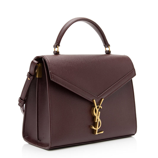 Saint Laurent Grain de Poudre Classic Monogram Cassandra Medium Top Handle Bag thY3yI