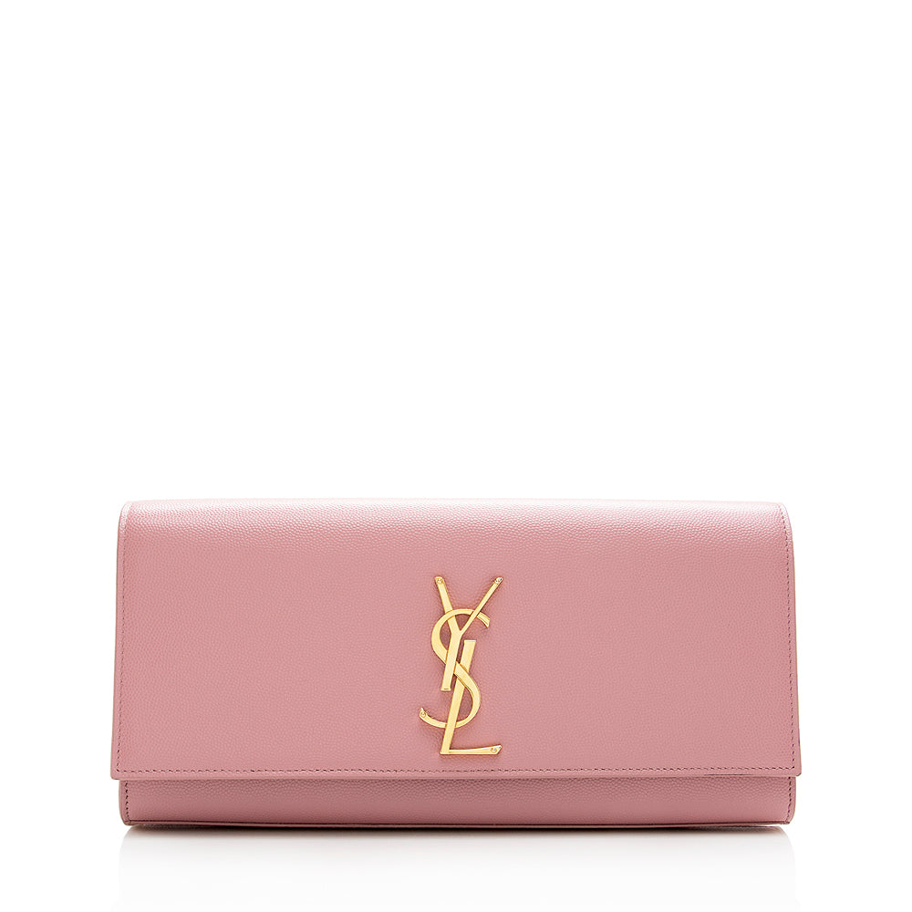 Saint Laurent Grain de Poudre Cassandre Clutch 18442