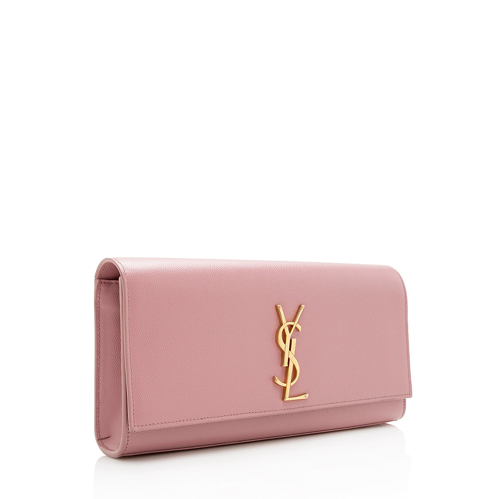 Saint Laurent Grain de Poudre Cassandre Clutch 18442