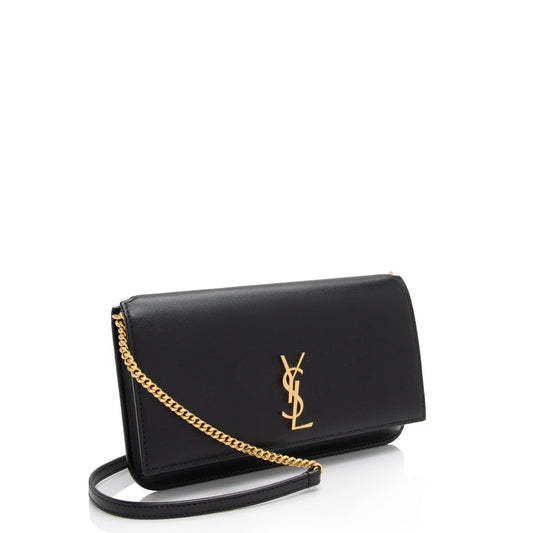 Saint Laurent Smooth Calfskin Monogram Phone Holder Shoulder Bag ma6enh