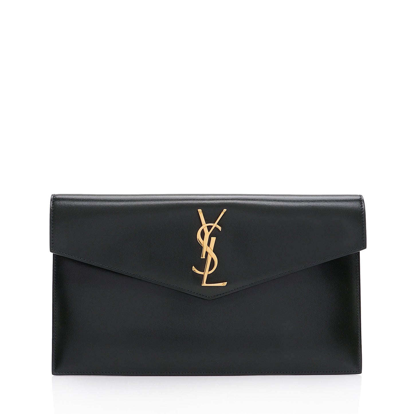 Saint Laurent Smooth Calfskin Monogram Uptown Clutch HaidnQ