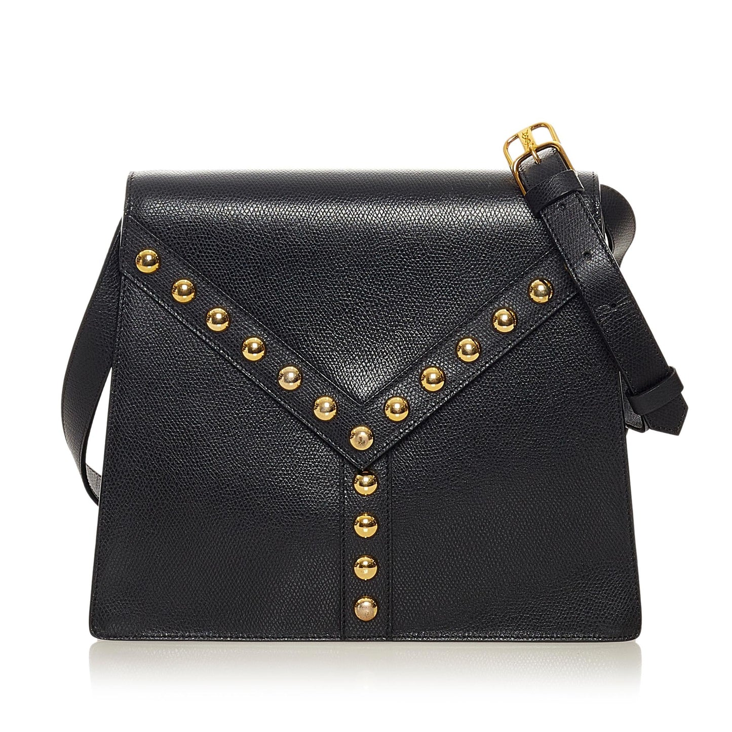 Saint Laurent Studded Leather Crossbody Bag (SHG-27910