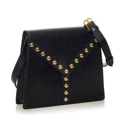 Saint Laurent Studded Leather Crossbody Bag (SHG-27910