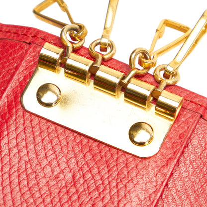 Saint Laurent Studded Leather Key Holder (SHG-26978