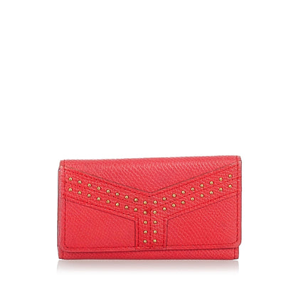 Saint Laurent Studded Leather Key Holder (SHG-26978