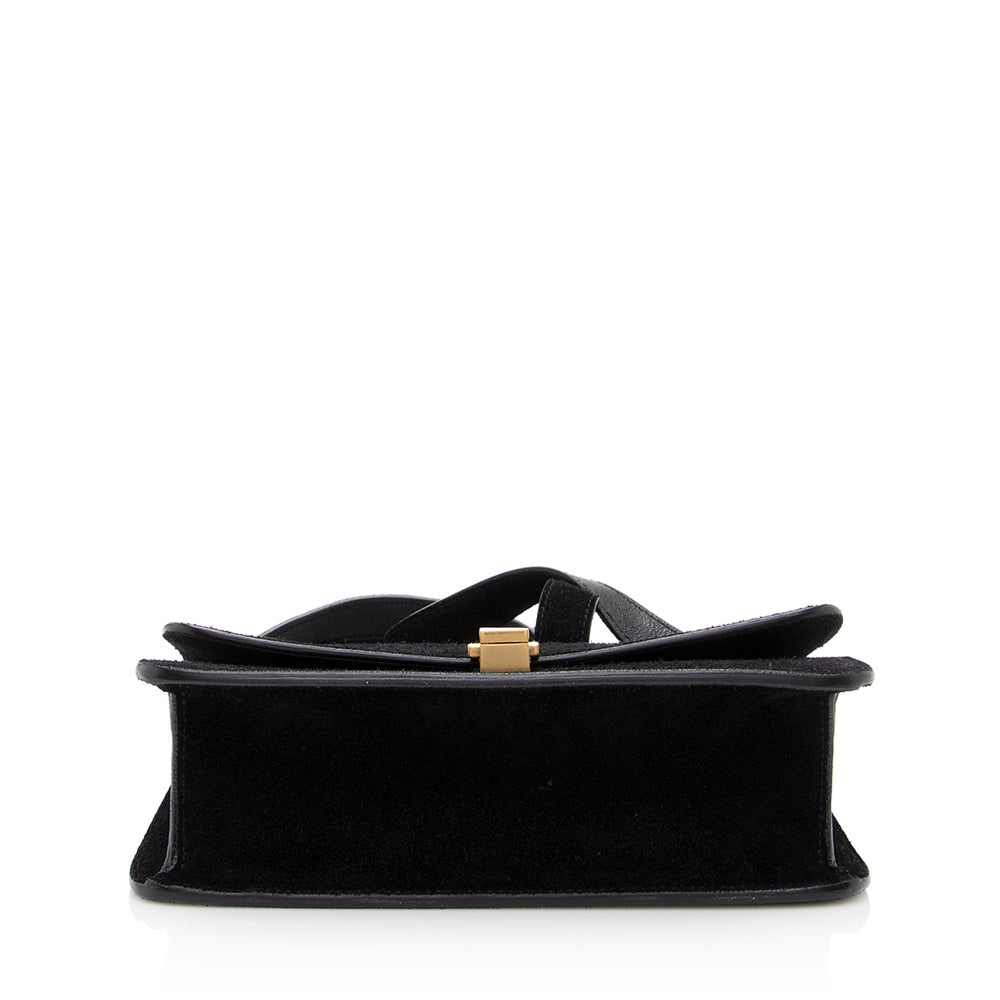 Saint Laurent Suede Le Carre Satchel - FINAL SALE 18712