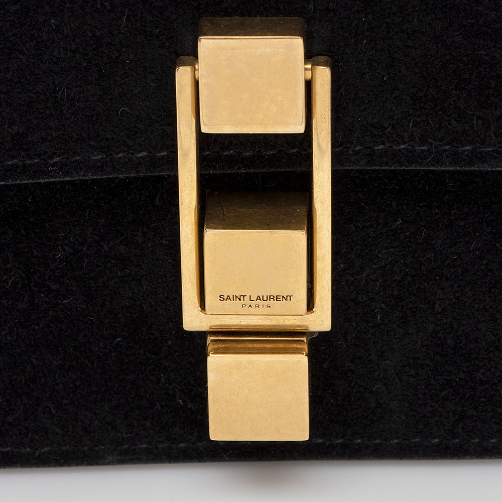 Saint Laurent Suede Le Carre Satchel - FINAL SALE 18712