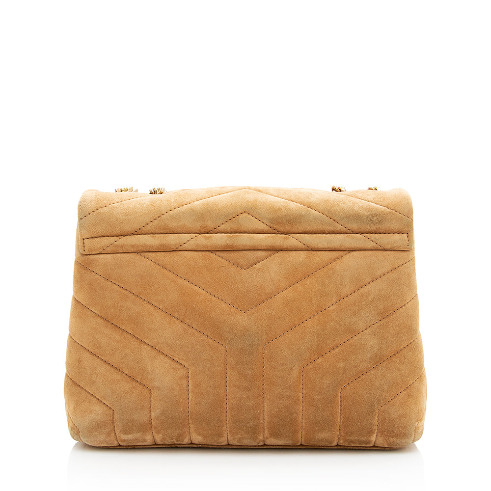 Saint Laurent Suede LouLou Small Shoulder Bag 19254