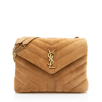 Saint Laurent Suede LouLou Small Shoulder Bag 19254