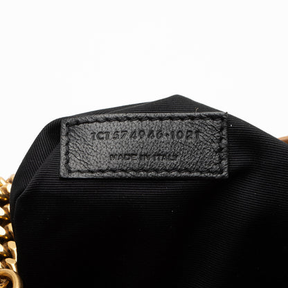 Saint Laurent Suede Monogram LouLou Chain Medium Shoulder Bag KL7XZO