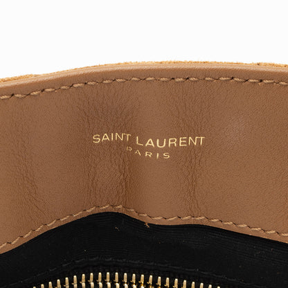 Saint Laurent Suede Monogram LouLou Chain Medium Shoulder Bag KL7XZO