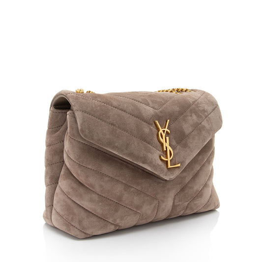 Saint Laurent Suede Monogram LouLou Chain Small Crossbody JtlYPP