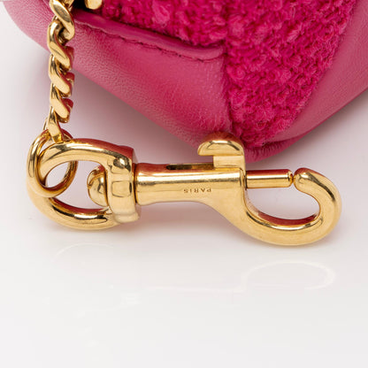 Saint Laurent Tweed Lambskin Monogram Jaime Cube Charm LTFDpm