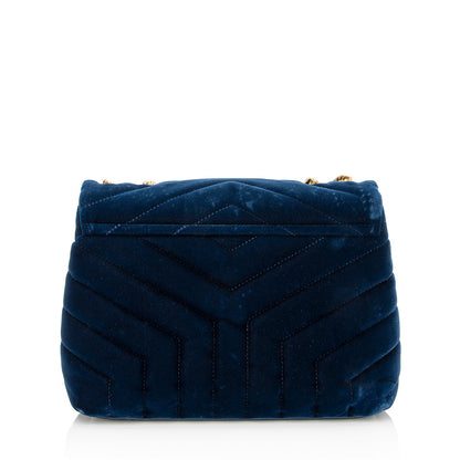 Saint Laurent Velvet LouLou Small Shoulder Bag 21772