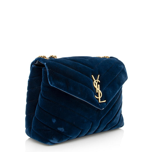 Saint Laurent Velvet LouLou Small Shoulder Bag 21772