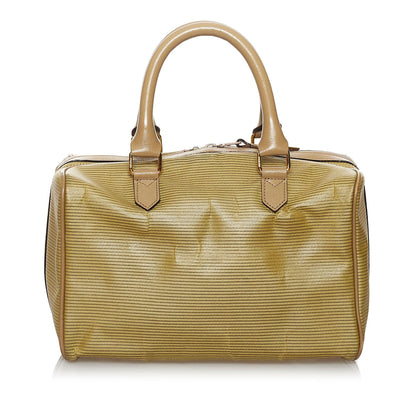 Saint Laurent Weaved Canvas Boston Bag (SHG-30318