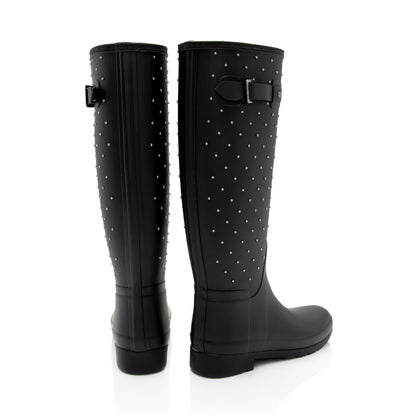 Saint Laurent x Hunter Rubber Studded Rain Boots - Size 6 / 36 HBILuP