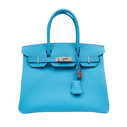 Hermes 30cm Cotton Candy Blue Epsom w/ Palladium Hardware