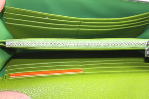 Hermes Wallet H569 Ladies Green