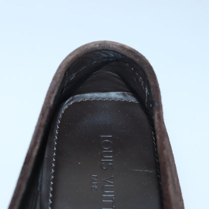 LOUIS VUITTON Shoes Suede 8M Brown  ac3135