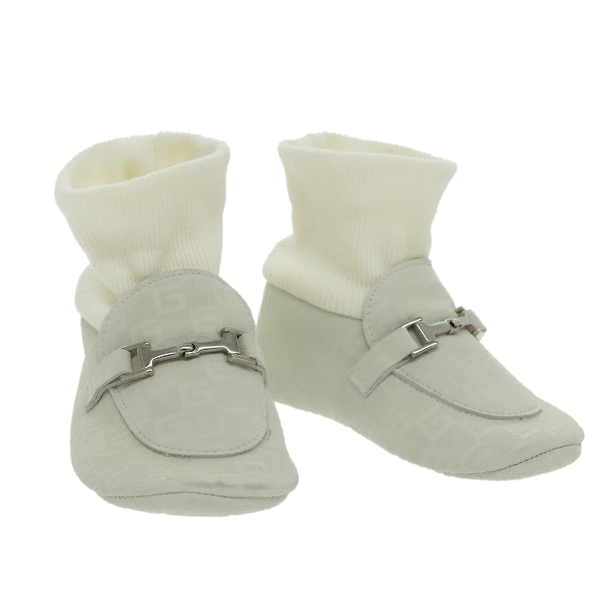 GUCCI Baby Shoes Suede White ac3288