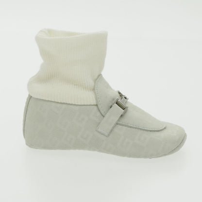 GUCCI Baby Shoes Suede White ac3288