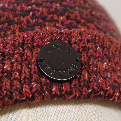 FENDI Beanie Watch Cap knitted Wool Brown Red  ar6833