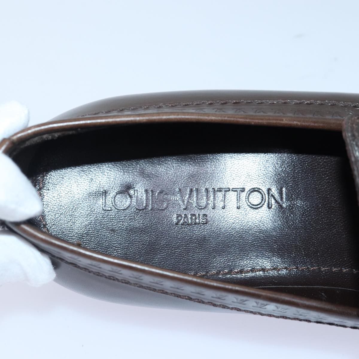 LOUIS VUITTON shoes Leather 7 Brown  bs17139