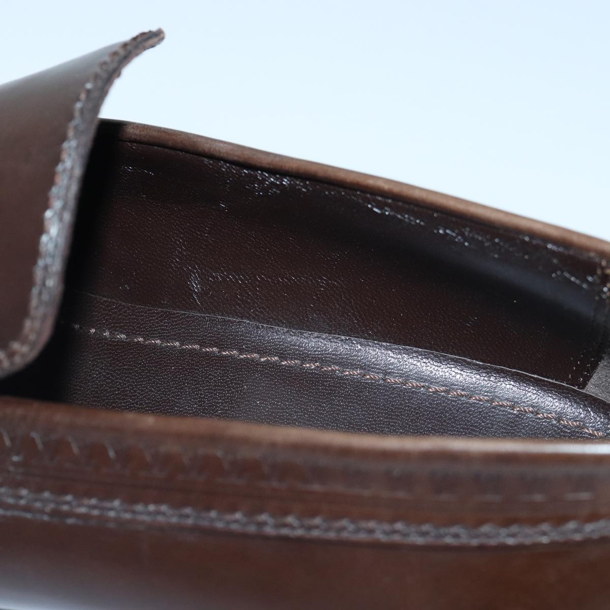 LOUIS VUITTON shoes Leather 7 Brown  bs17139