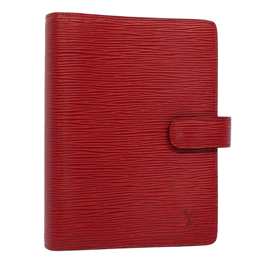 LOUIS VUITTON Epi Agenda MM Day Planner Cover Red R20047  bs7786