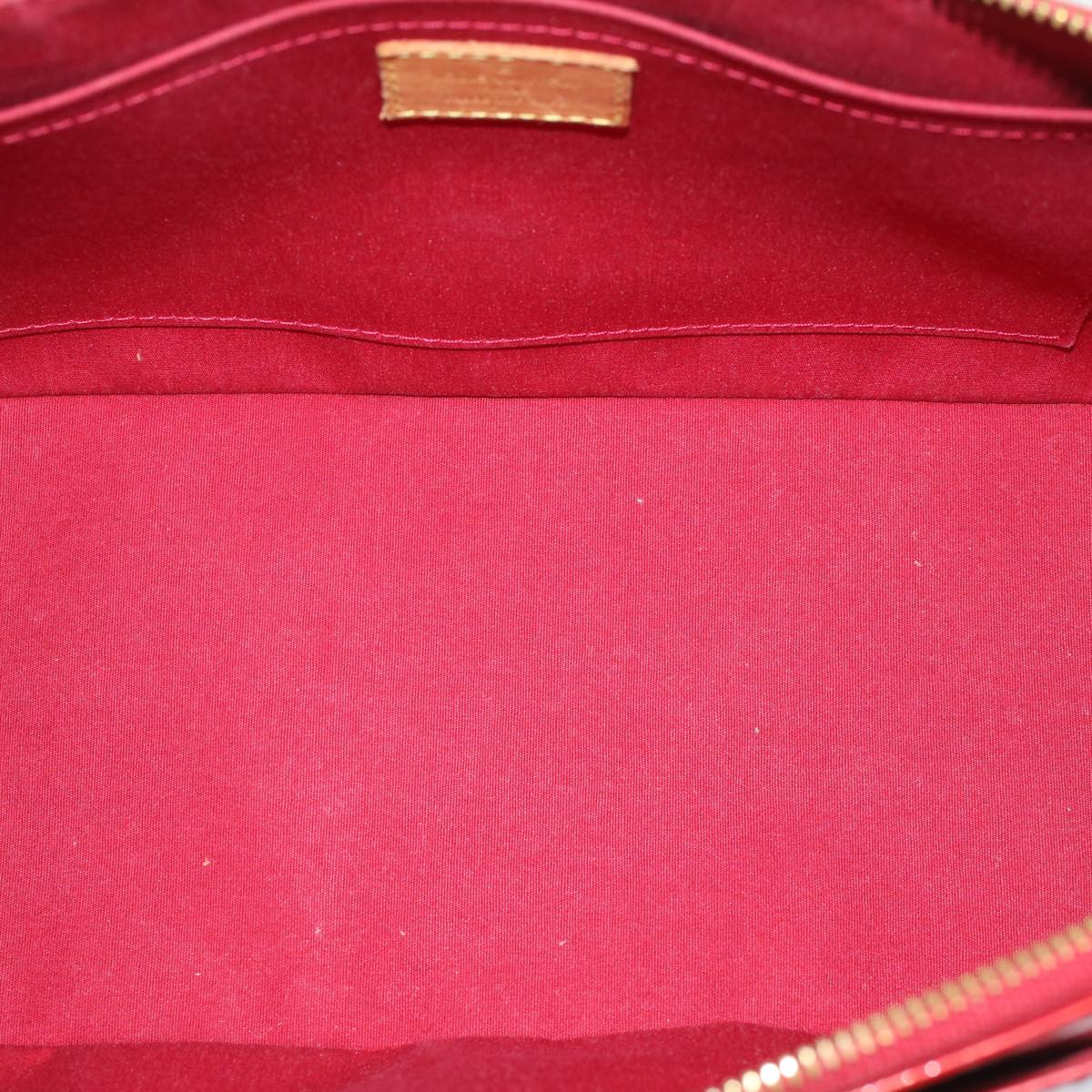 LOUIS VUITTON Monogram Vernis Rosewood Avenue Hand Bag Red M93507  bs7894