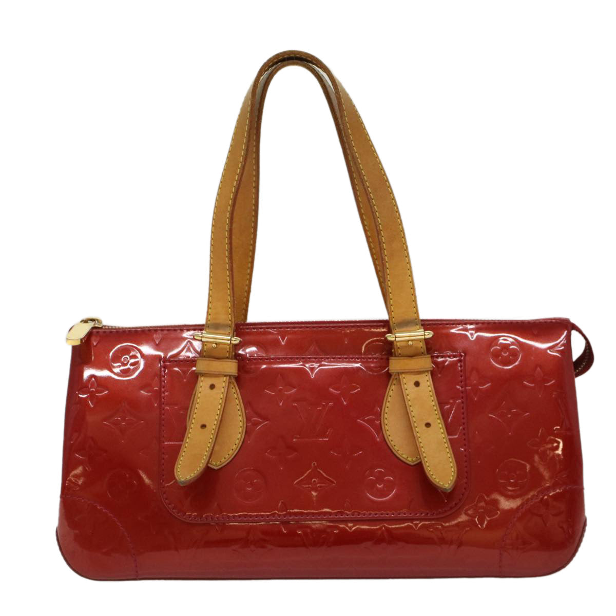 LOUIS VUITTON Monogram Vernis Rosewood Avenue Hand Bag Red M93507  bs7894