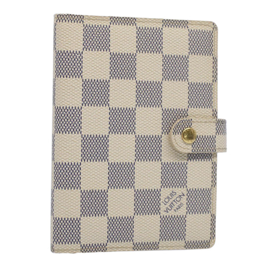 LOUIS VUITTON Damier Azur Agenda PM Day Planner Cover R20706  bs7941