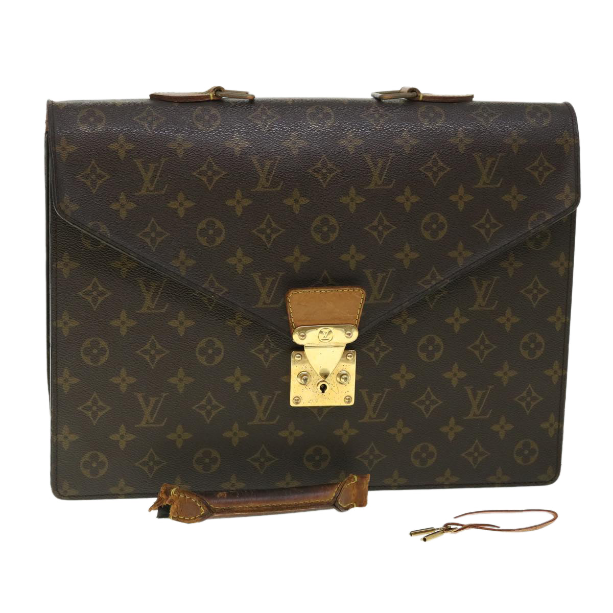 LOUIS VUITTON Monogram Serviette Conseiller Briefcase M53331  bs8000