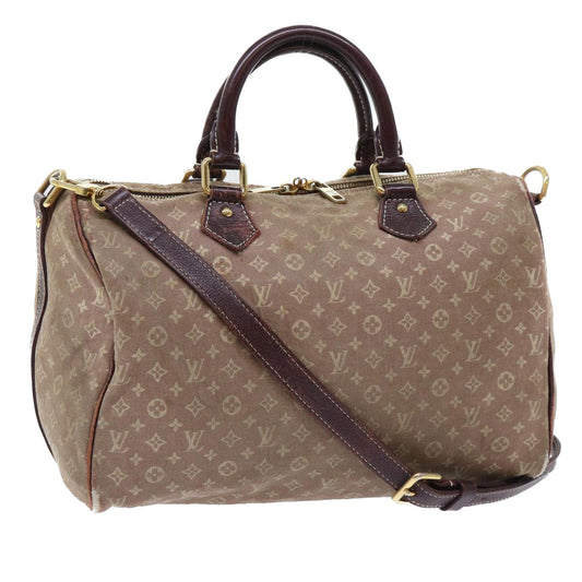 LOUIS VUITTON Monogram Idylle Speedy Bandouliere 30 Bag Sepia M56704 Auth bs8045