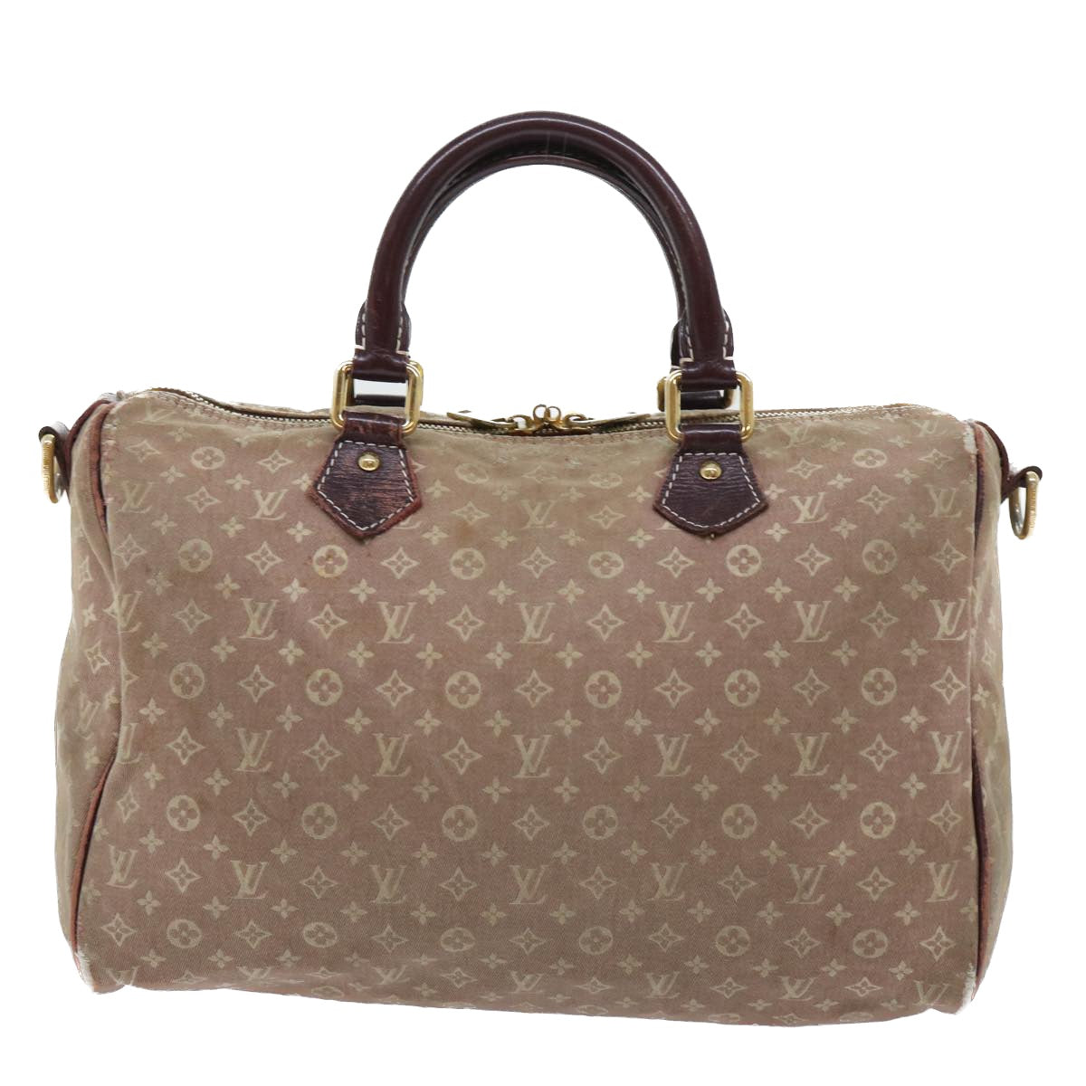 LOUIS VUITTON Monogram Idylle Speedy Bandouliere 30 Bag Sepia M56704 Auth bs8045