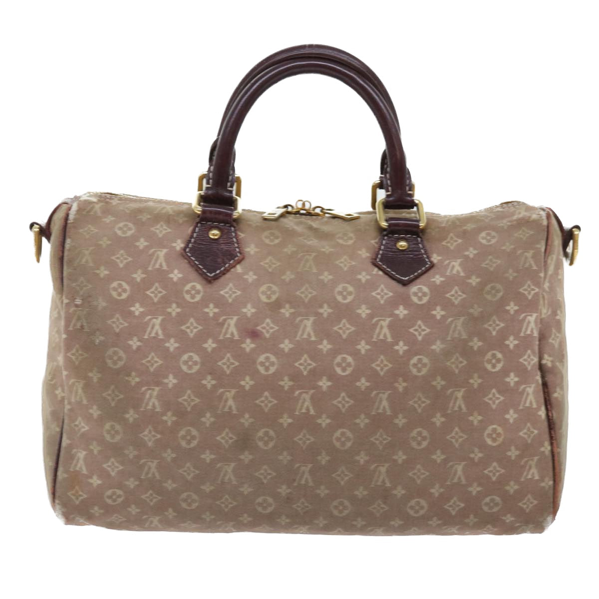 LOUIS VUITTON Monogram Idylle Speedy Bandouliere 30 Bag Sepia M56704 Auth bs8045