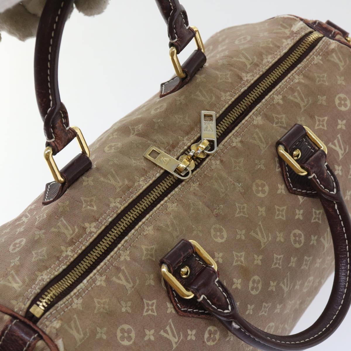 LOUIS VUITTON Monogram Idylle Speedy Bandouliere 30 Bag Sepia M56704 Auth bs8045