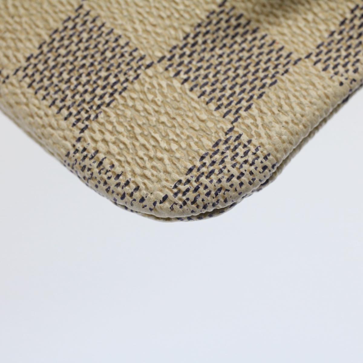 LOUIS VUITTON Damier Azur Pochette Cles Compris Coin Purse N63085  bs8121