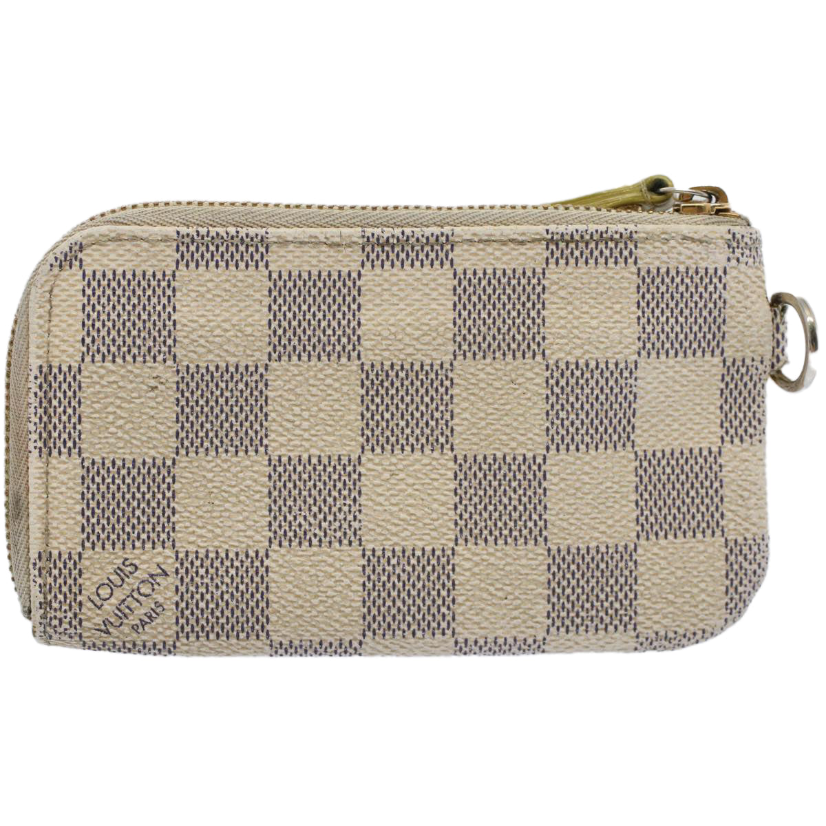 LOUIS VUITTON Damier Azur Pochette Cles Compris Coin Purse N63085  bs8121