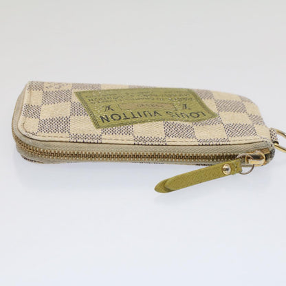 LOUIS VUITTON Damier Azur Pochette Cles Compris Coin Purse N63085  bs8121