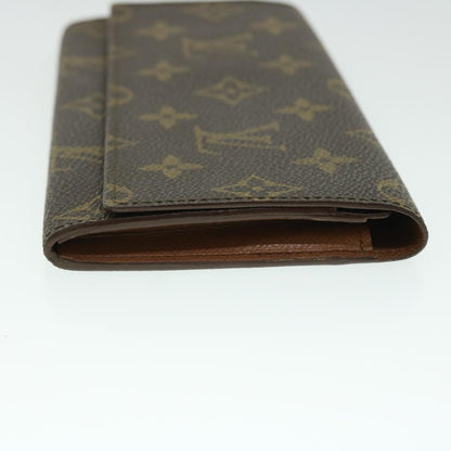 LOUIS VUITTON Monogram Porte Yen 3 Credit Long Wallet M61818  ep1577