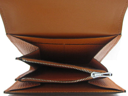 Hermes Wallet H2006 Ladies Cow Leather Orange