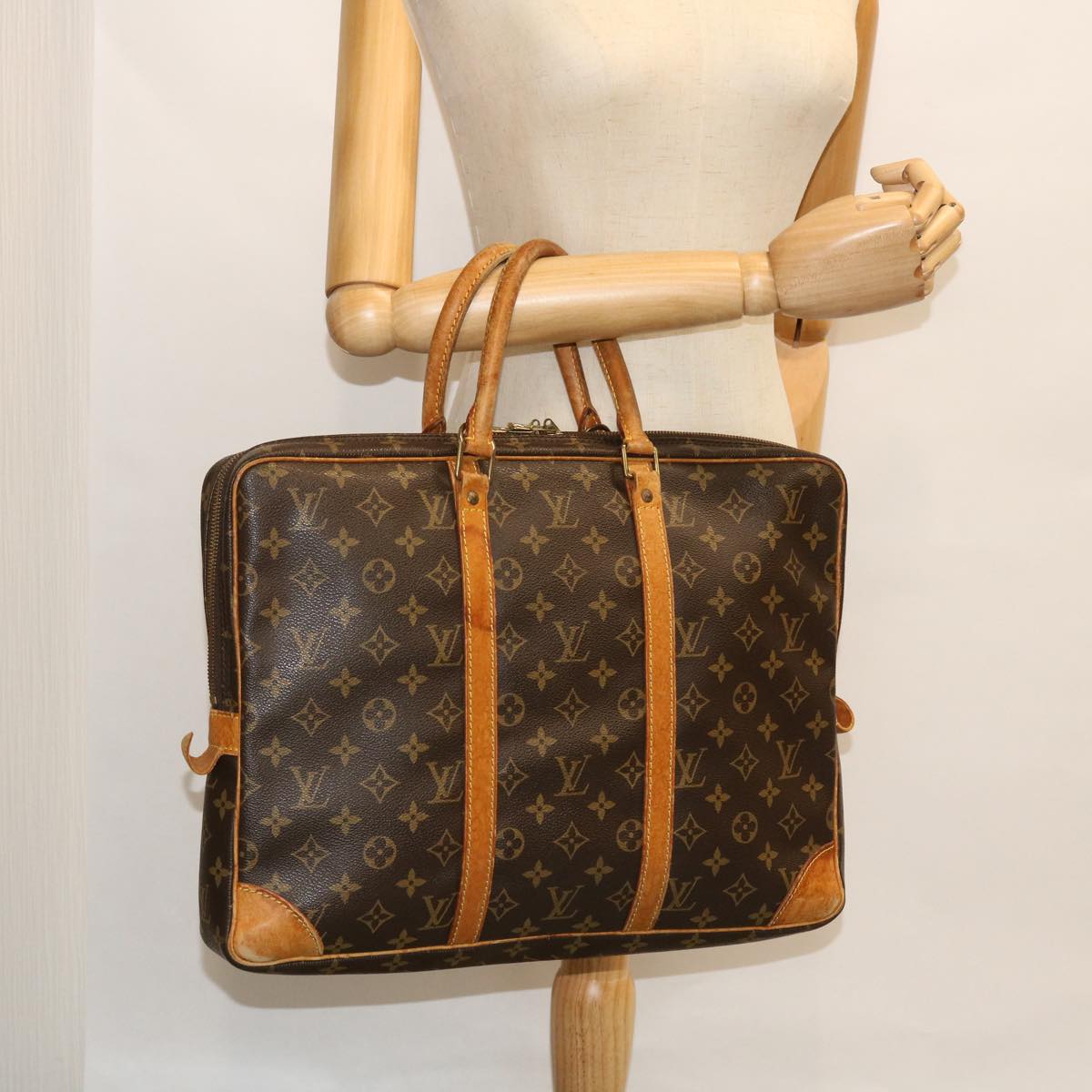 LOUIS VUITTON Monogram Porte Documents Voyage Business Bag M53361  fm2687