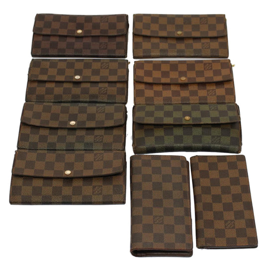 LOUIS VUITTON Damier Ebene Wallet 9Set   fm2743