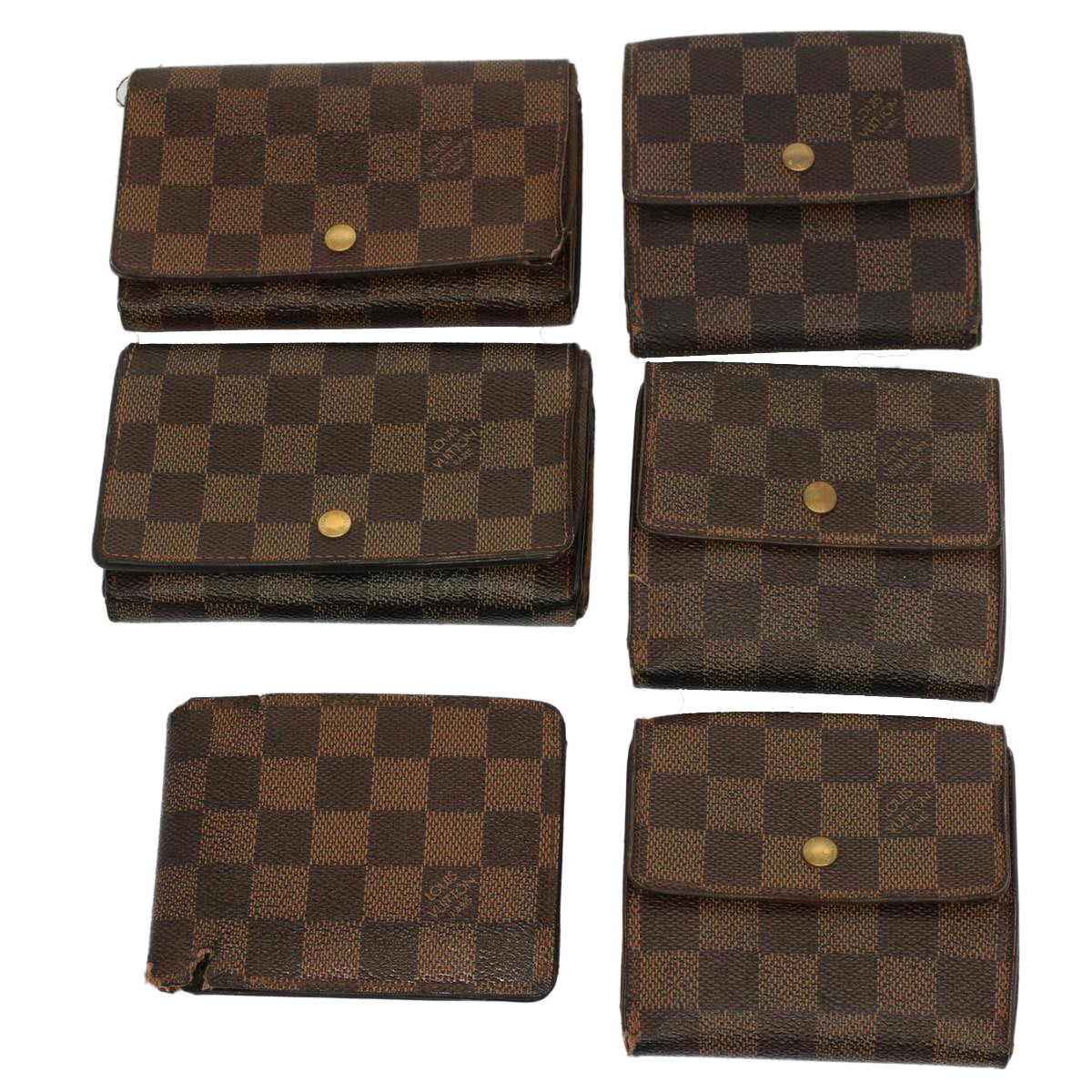 LOUIS VUITTON Damier Ebene Wallet 6Set   fm2744