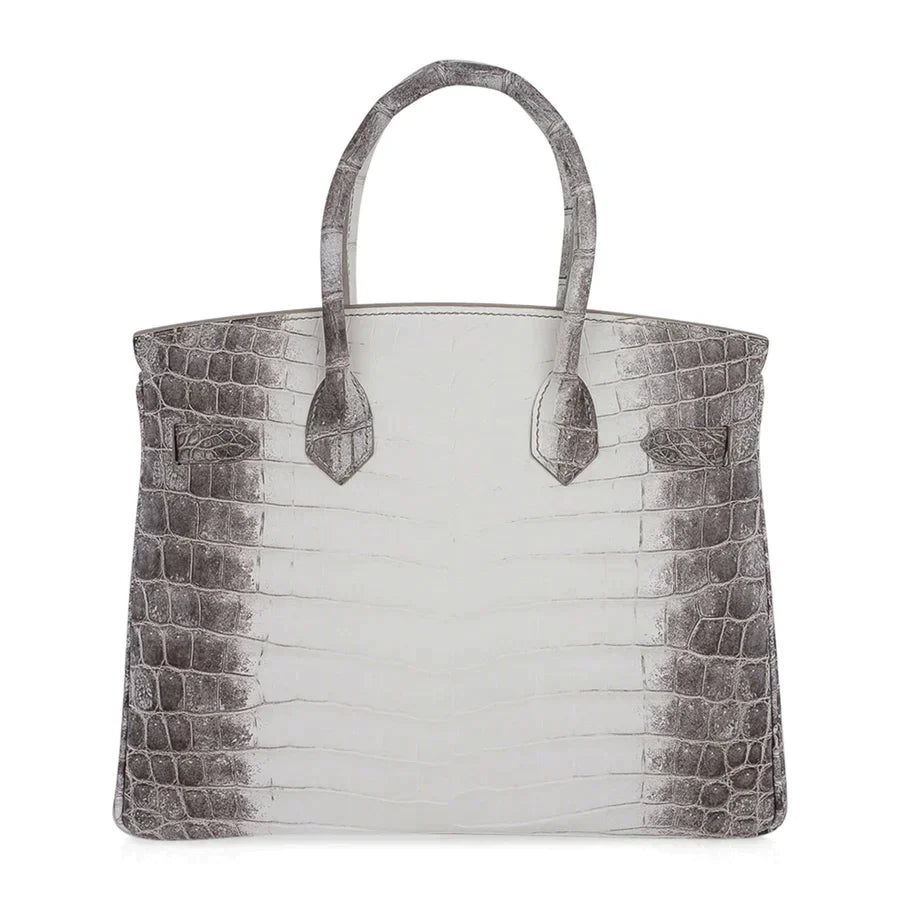 Hermes Birkin 30 Bag Diamond Himalayan Himalaya Handmade Blanc Crocodile White Gold Hardware